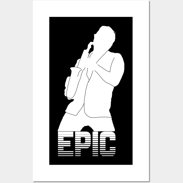 Epic Sax d Meme Wall Art by karutees